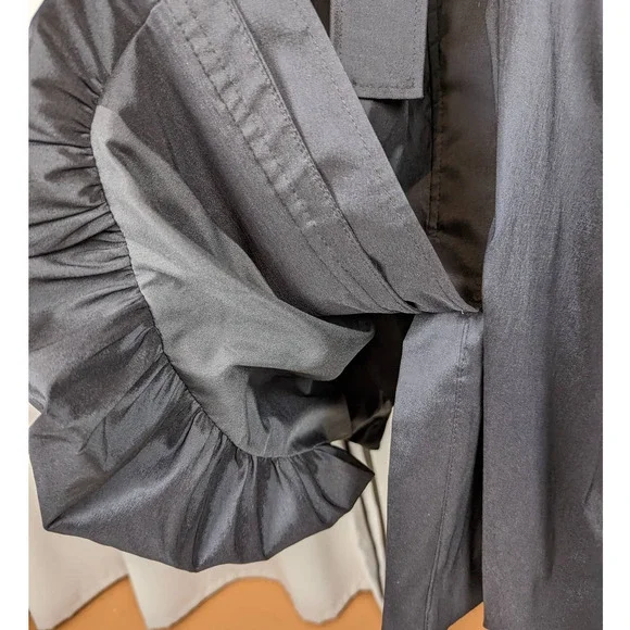 Joseph Ribkoff Black Trench Coat - Picture 11 of 16